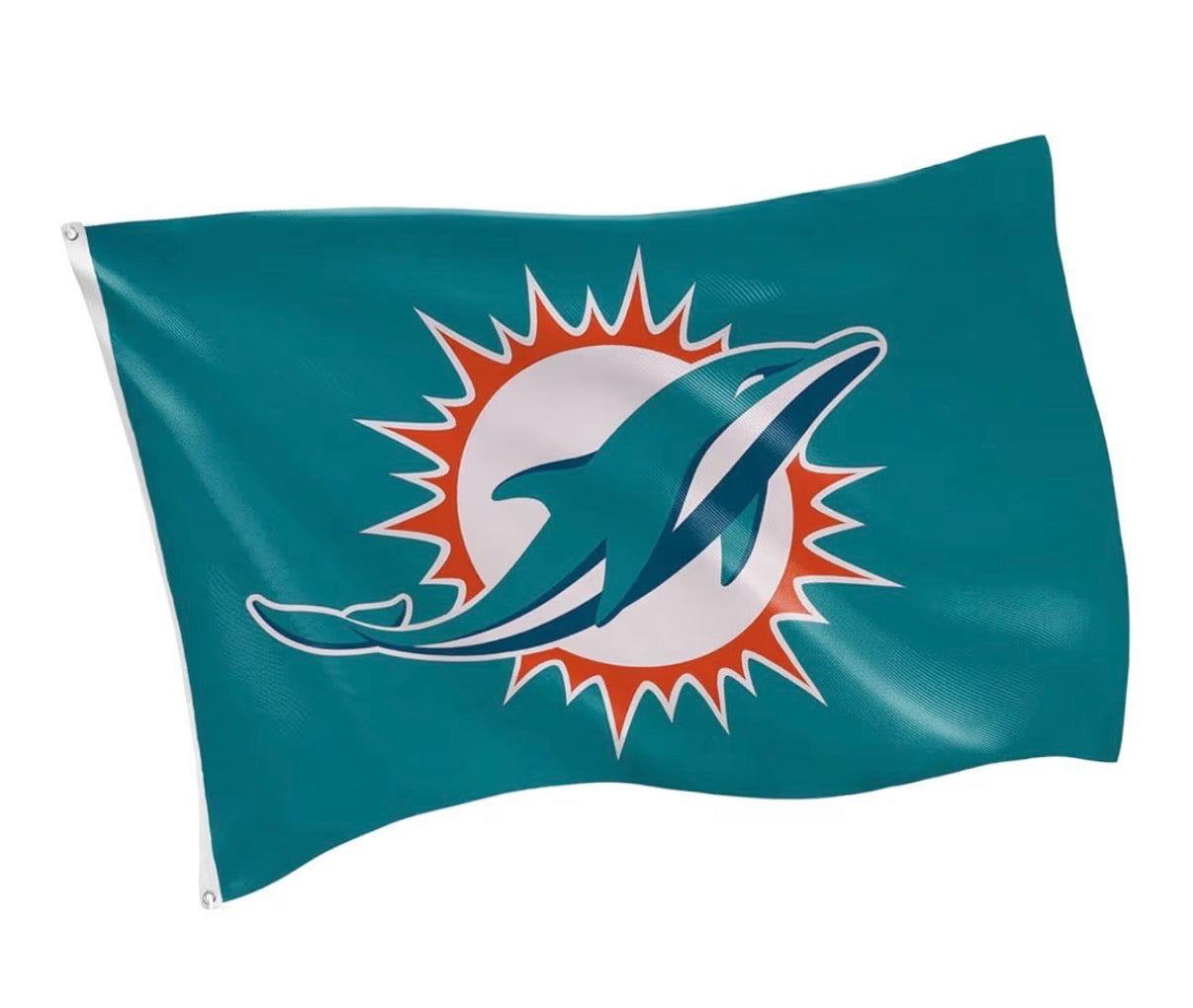 Miami Dolphins Deluxe Double-Sided Outdoor Flag 3x5